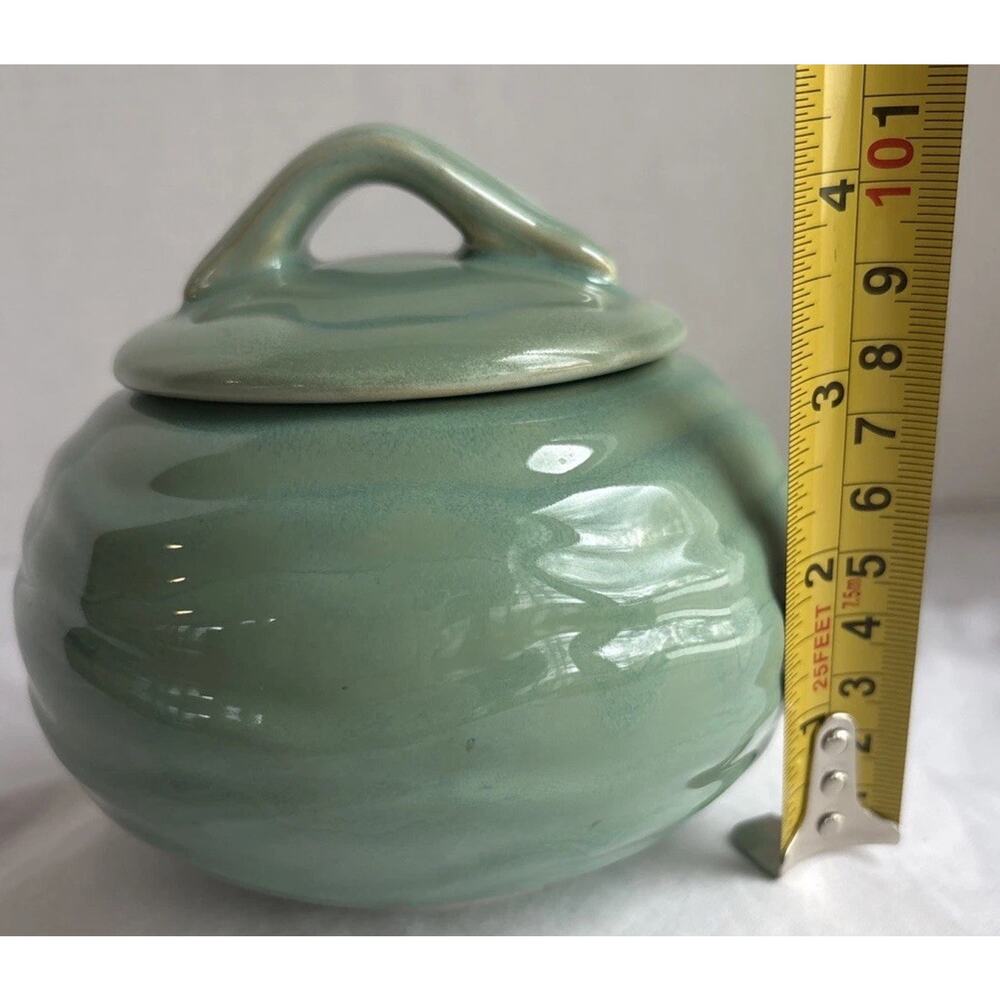 VTG Pfaltzgraff Seychelle’s Sugar Bowl 2006 Sea Green/ Blue Lagoon Multiple Uses - Picture 7 of 8